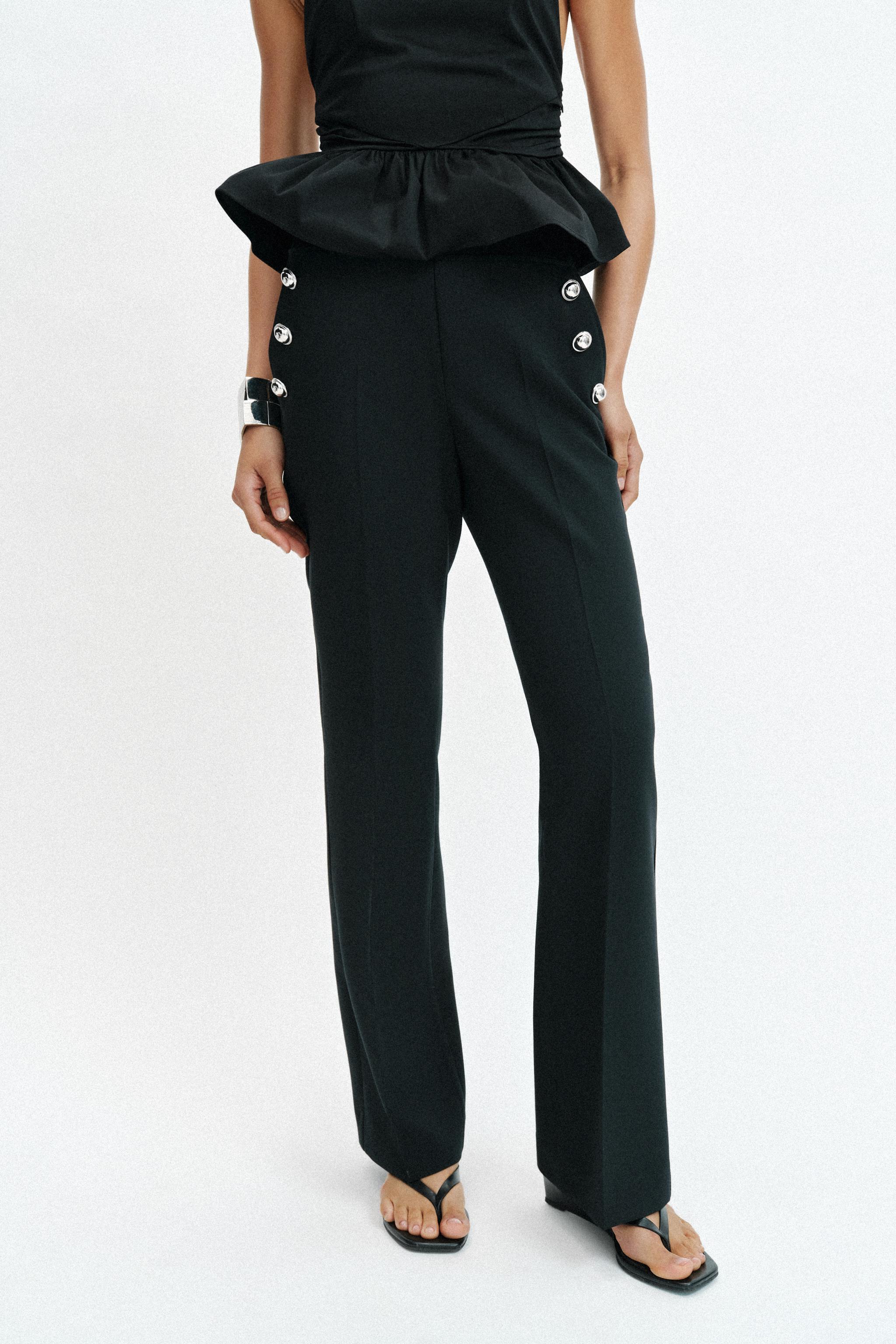FLARE BUTTON PANTS